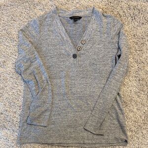 Banana Republic Heather Gray Knit Top